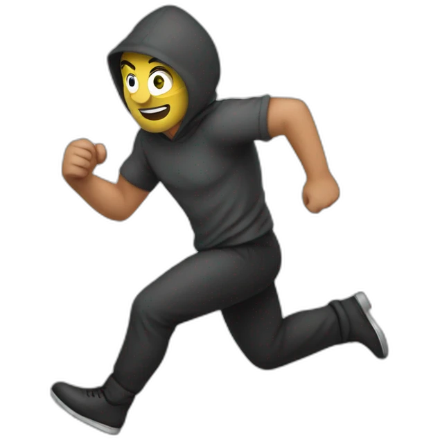 thief running emoji