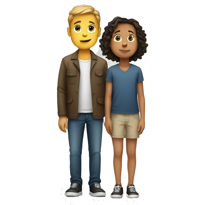 tall person and small person emoji