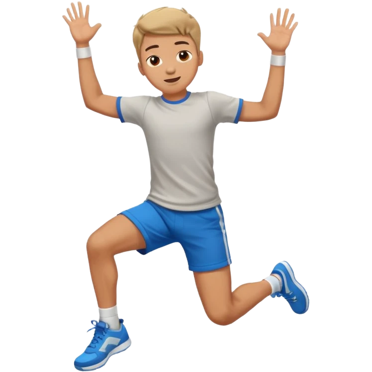 Boy jumping emoji