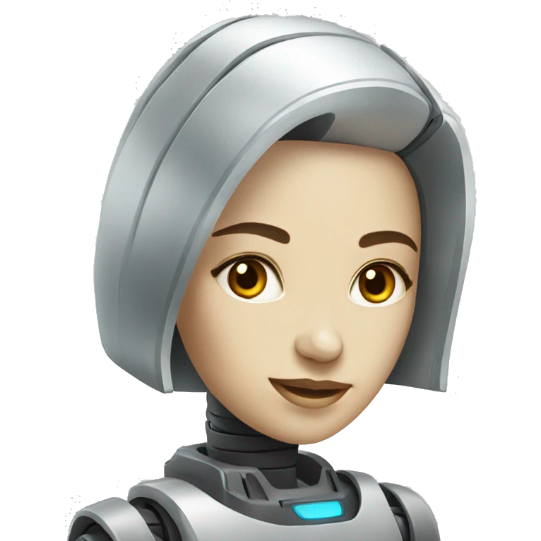 a beautiful female robot emoji