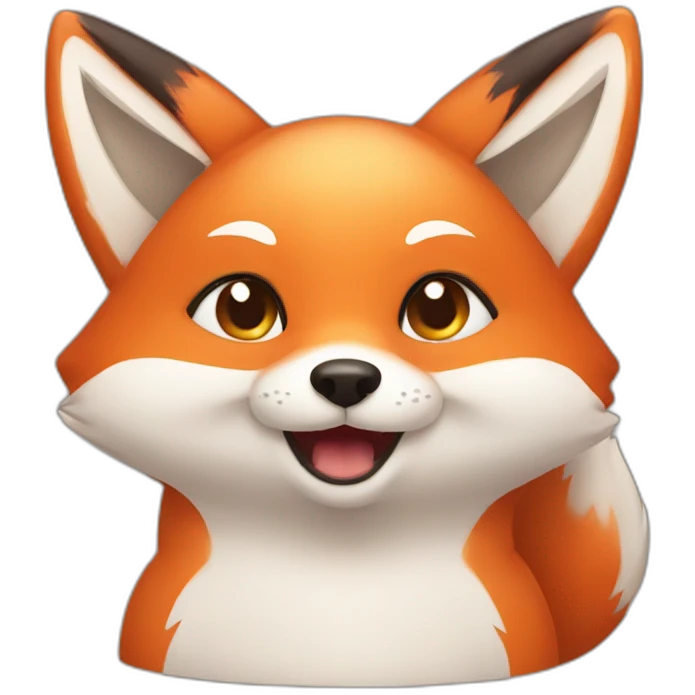 Cute little Chubby Fox emoji