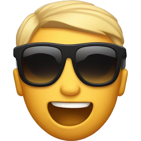 Muscle abs bit with sunglasses emoji