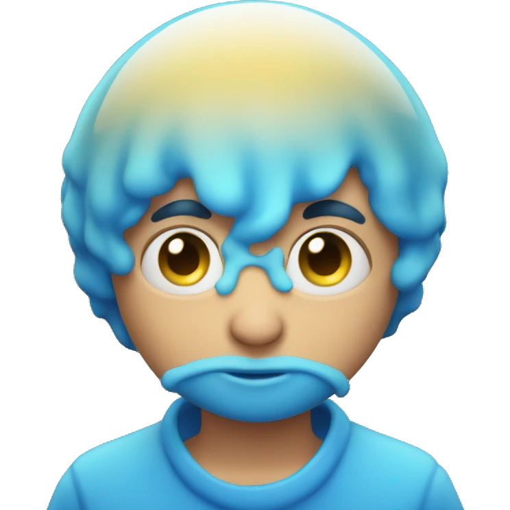 blue soap bubble emoji