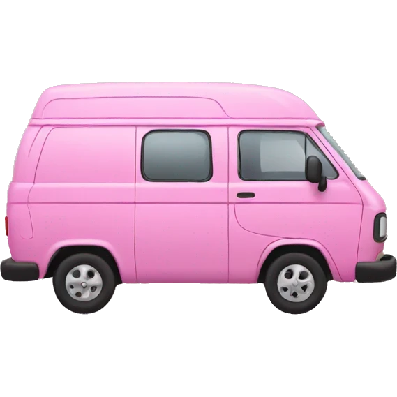 Pink van emoji