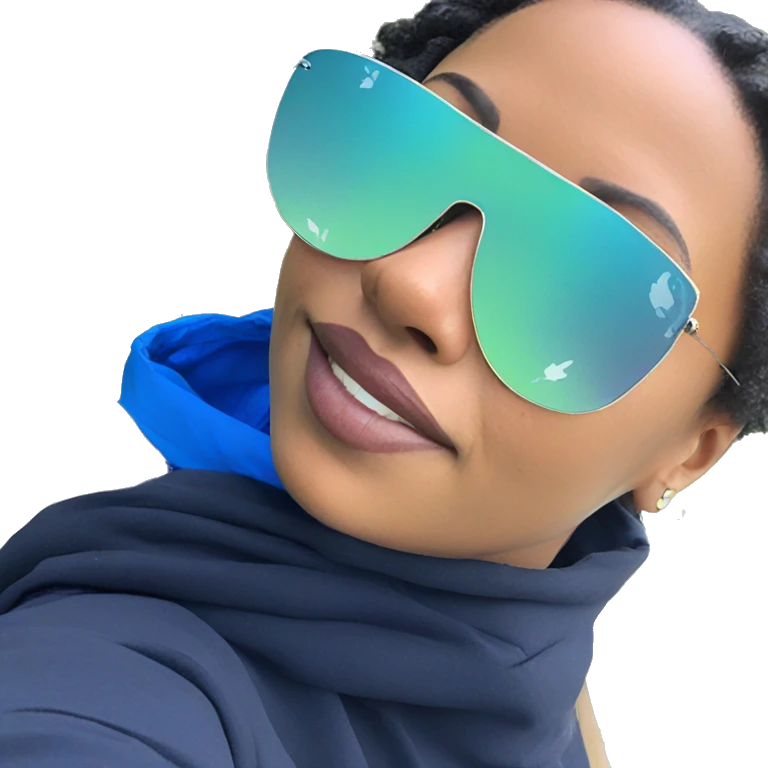 cool girl in shades emoji