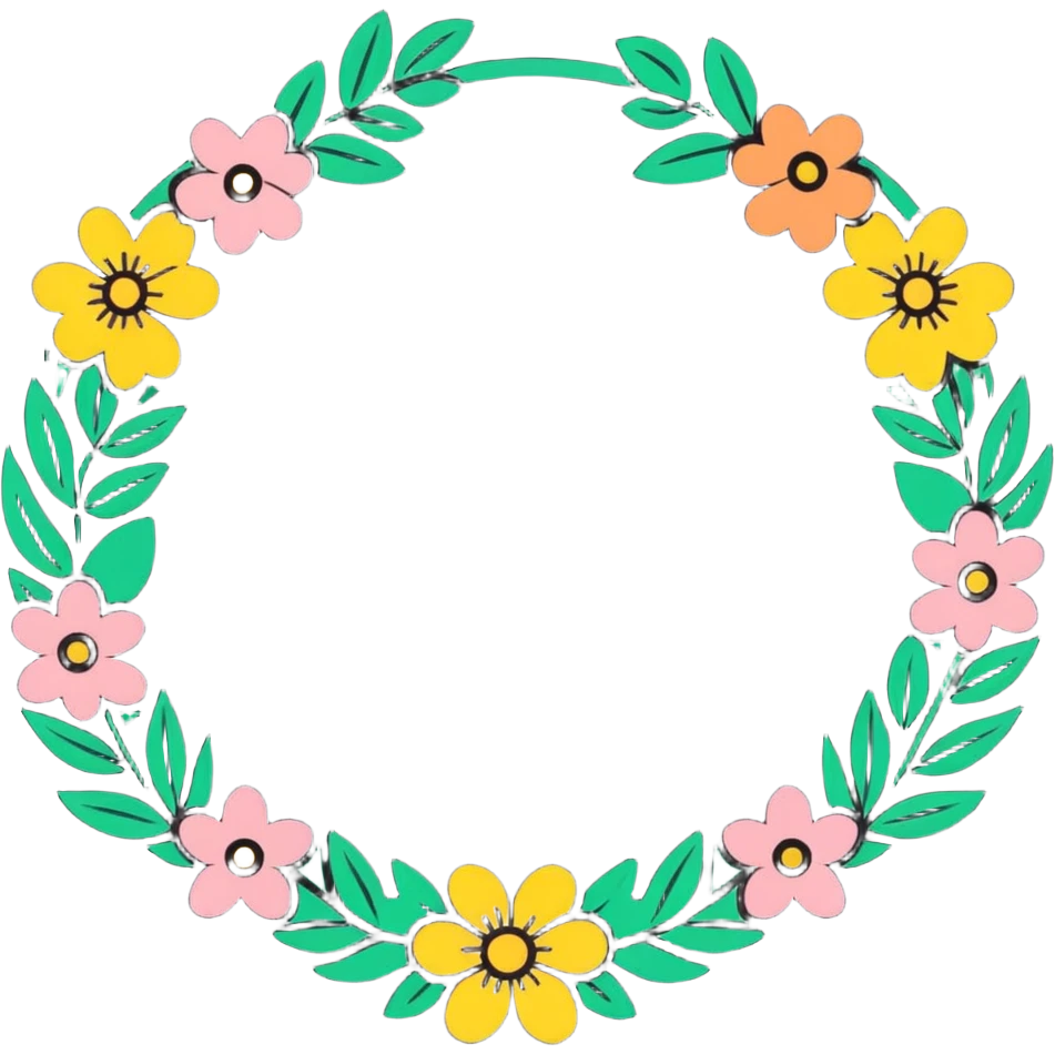 floral garland wreath emoji