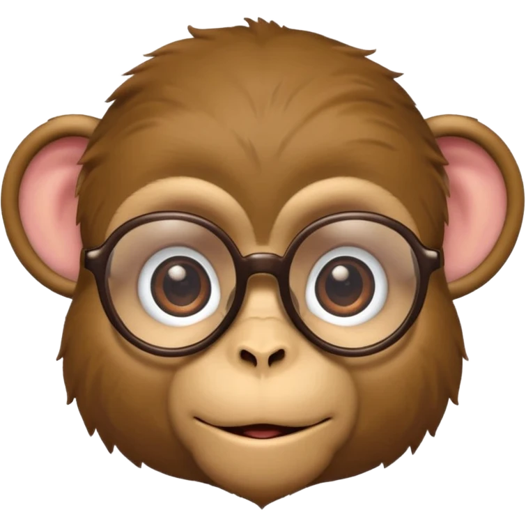 monkey with glasses emoji