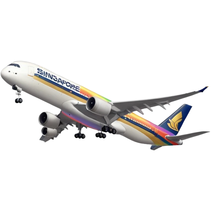 Singapore Airlines Rainbow emoji