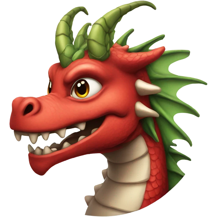Santa dragon emoji