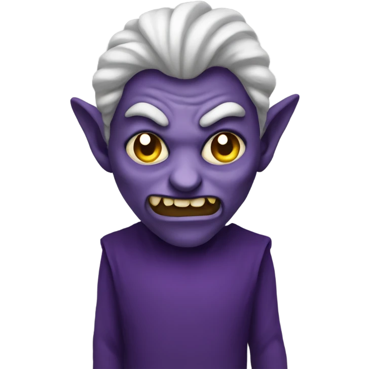 purple evil ey emoji