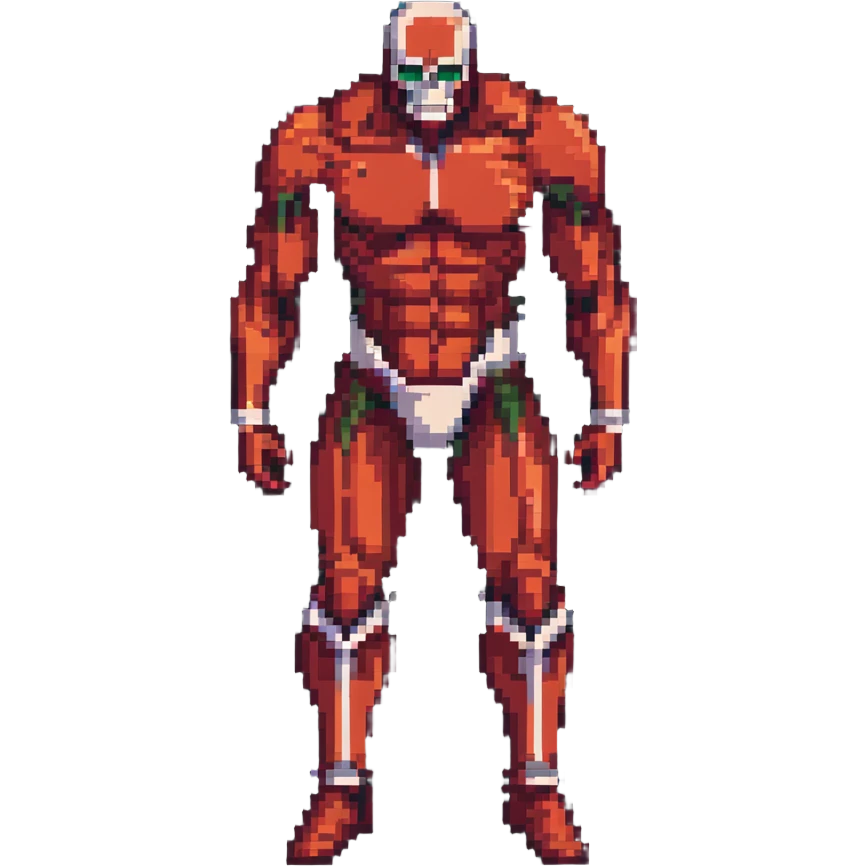 Colossal Titan pixel art emoji
