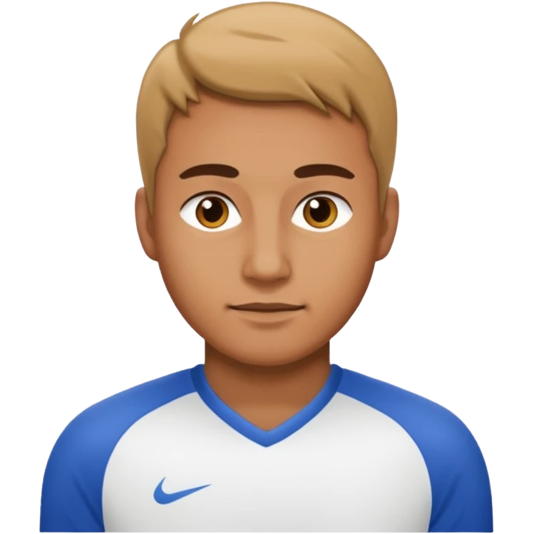 man with white jersey emoji