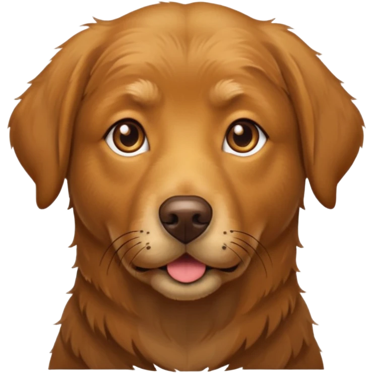 brown old lab dog emoji