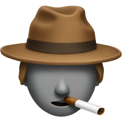 Blunt with a hat emoji
