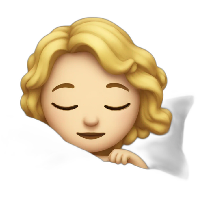 Angèle-sleep emoji