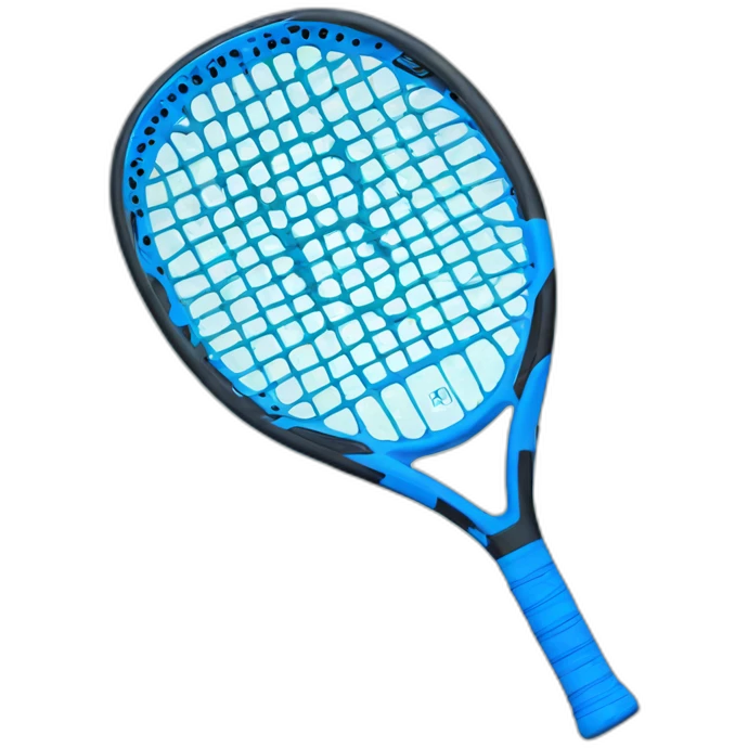 blue padel racket with holes emoji
