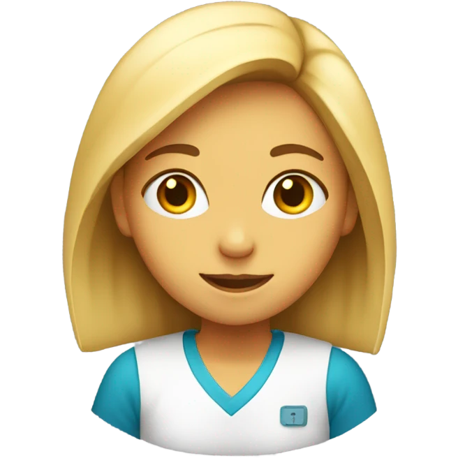 Girl with an A+ on her test  emoji