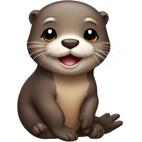 Cute otter emoji