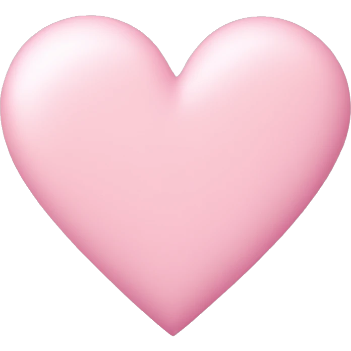 pastel pink heart emoji