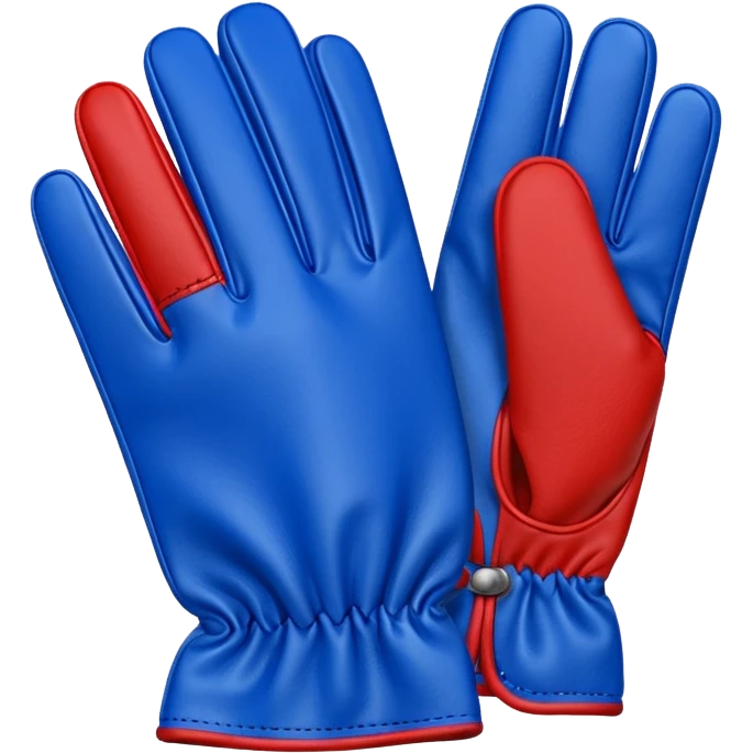  #1 glove first finger up  in blue (#00A3E0) and red (#F9423A)  emoji