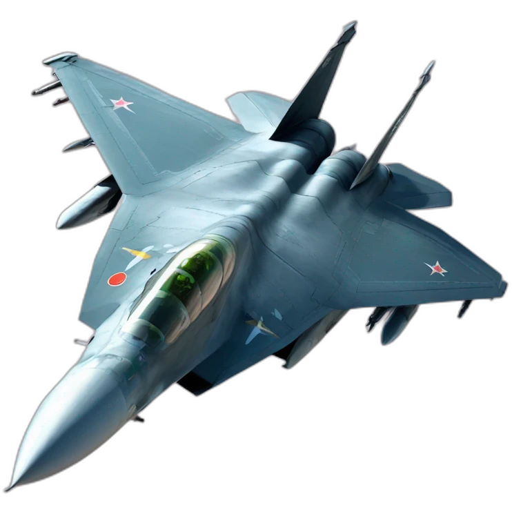 SU-57 Russian fighter jet emoji