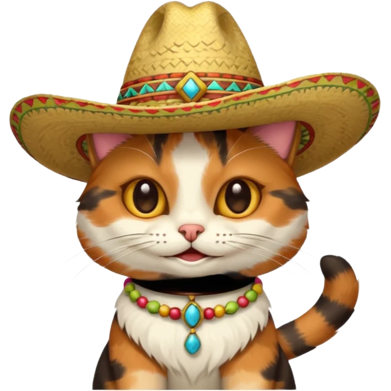 mexican hat cat emoji