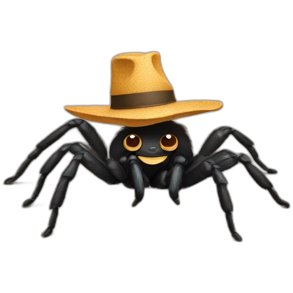 tarantula with hat emoji