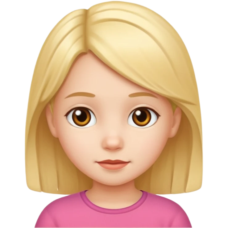 a cute 5years girl emoji