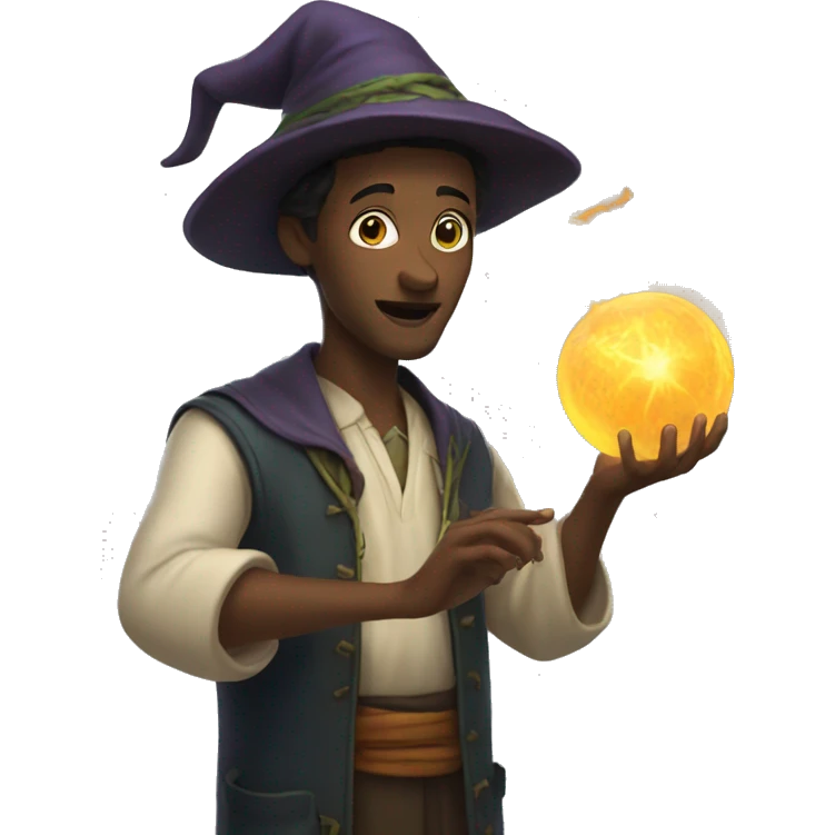 Casting a spell emoji