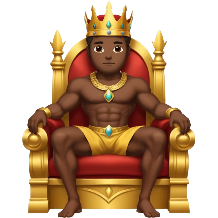 African American God on throne emoji