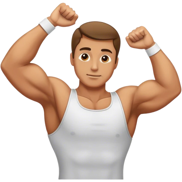 guy doing tricep extension exercise emoji