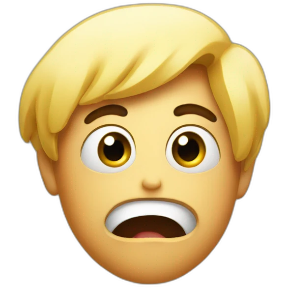 shocked head emoji
