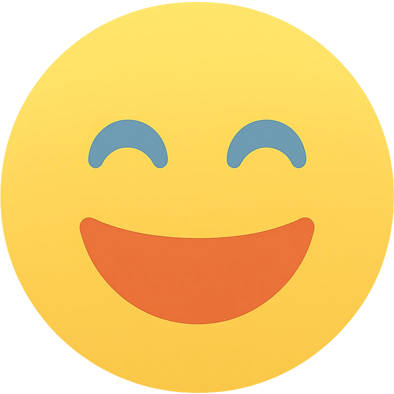 grinning face with smiling eyes emoji