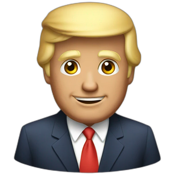 Donald trump fun emoji