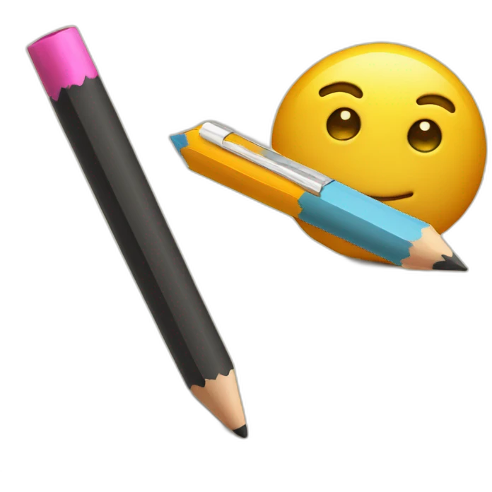 pencil and magical paper emoji