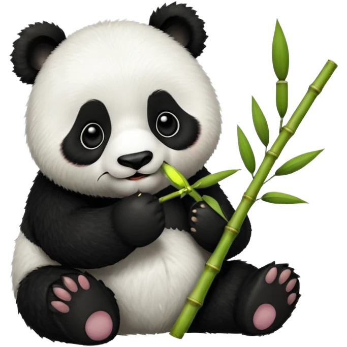 panda with bamboo emoji