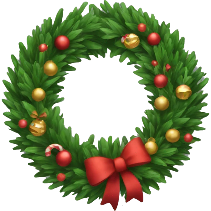christmas wreath emoji