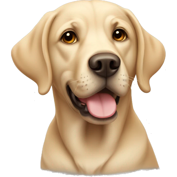 Beige Labrador  emoji