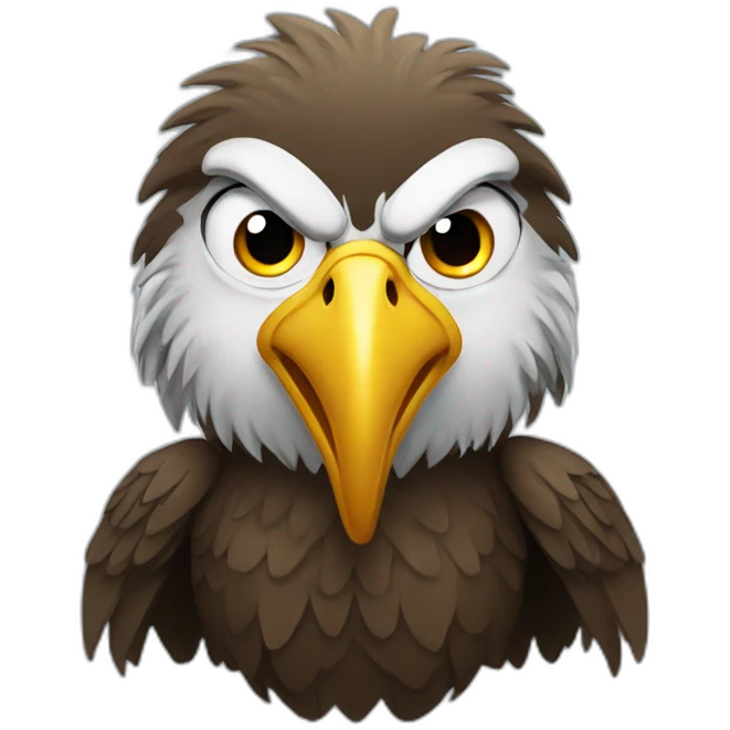 Angry eagle emoji