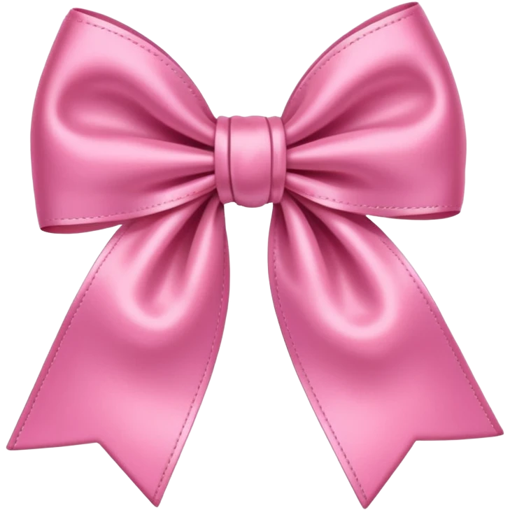 Cute pink bow emoji