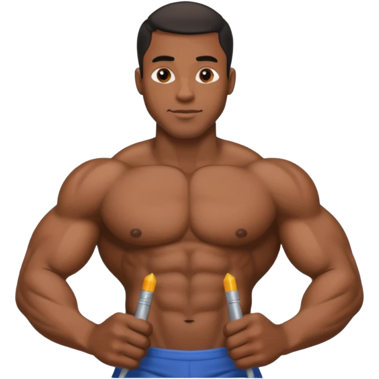 Big black man holding dick emoji