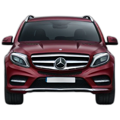 A emoji with a red gla mercedes emoji
