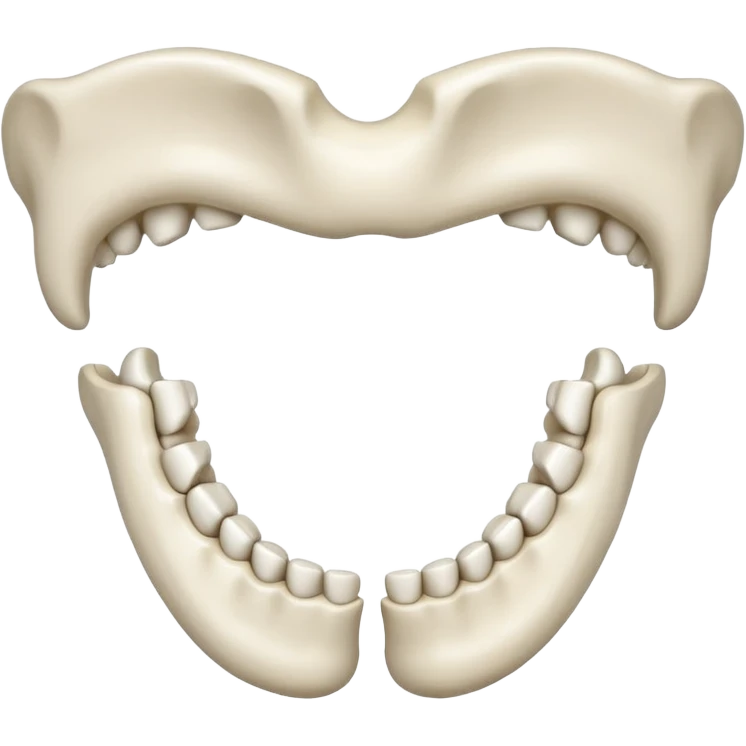 jaw bone teeth emoji