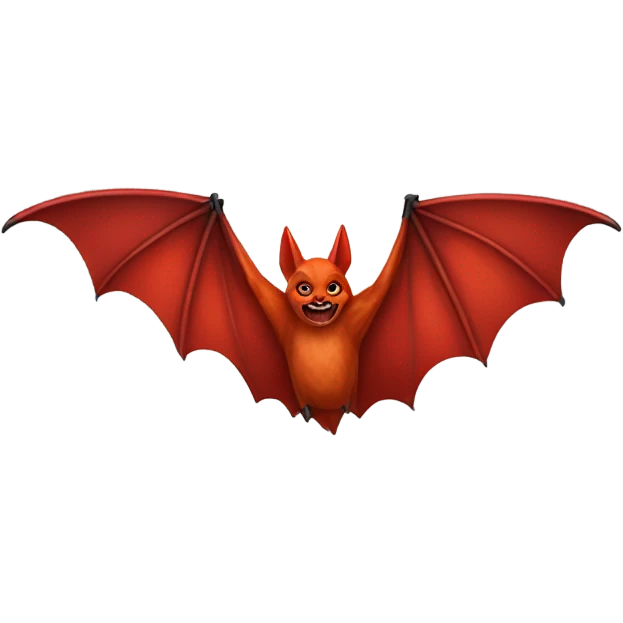 Red bat emoji