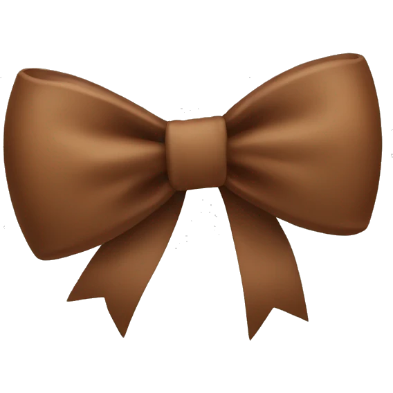 Brown bow  emoji