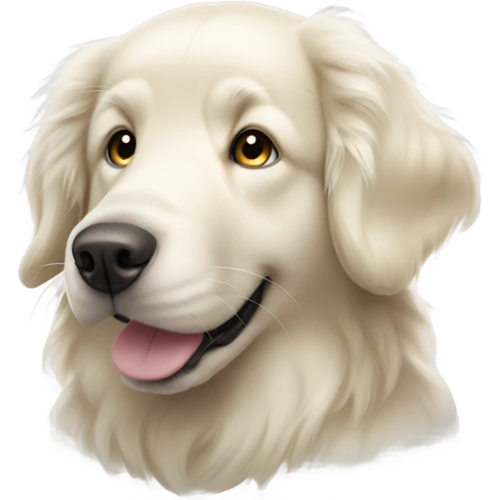 Dallas Cowboy white golden retriever emoji