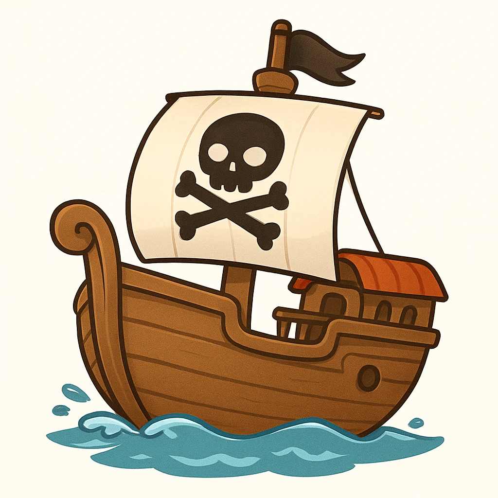pirate ship emoji