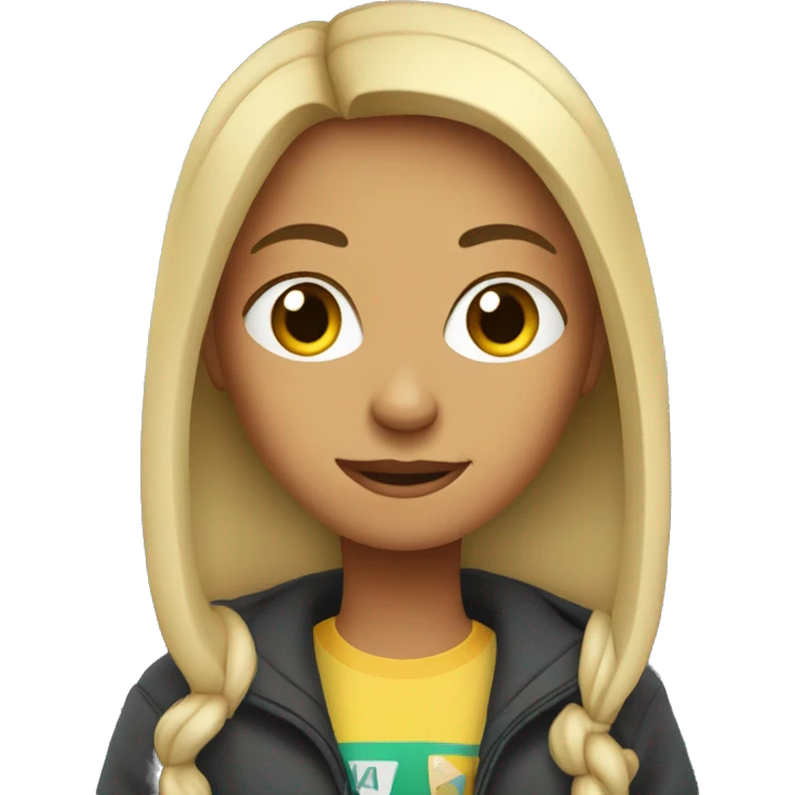 girl in car interior emoji