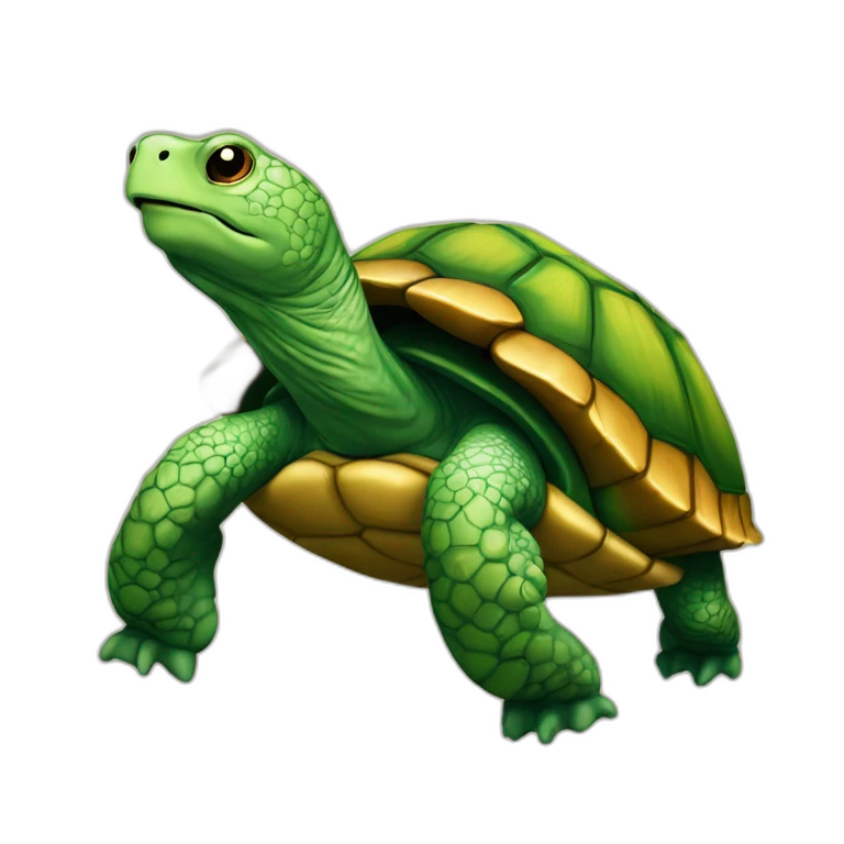 tortue sur tortue emoji