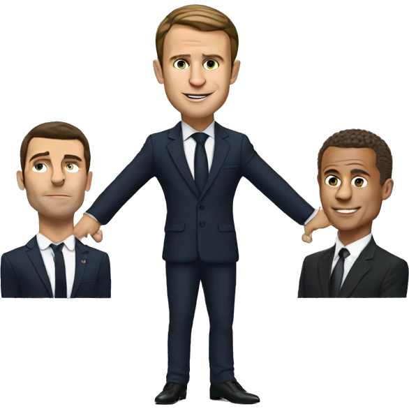 Macron qui porte Ronaldo  emoji